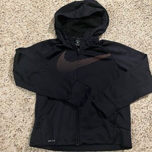 Nike Kids Black Dri-FIT Hooded Jacket